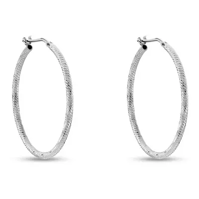 Orecchini A Cerchio Silver Collection Argento Rodiato