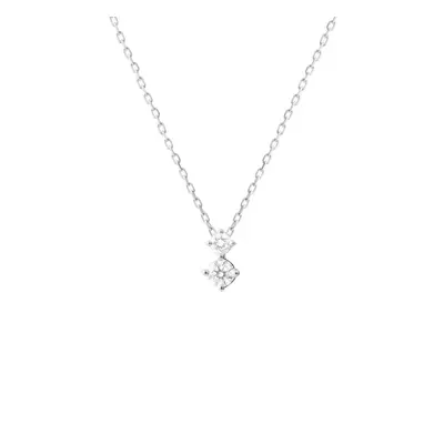 Collana Punto Luce Grace Oro Bianco Diamante