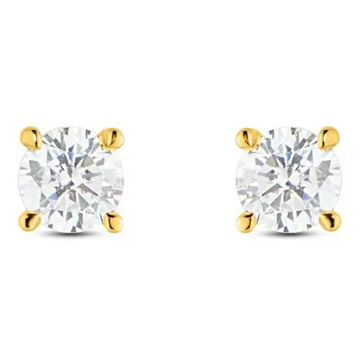 Orecchini Lobo Punto Luce Claire Oro Giallo Cubic Zirconia