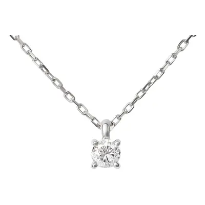 Collana Punto Luce Grace Oro Bianco Diamante