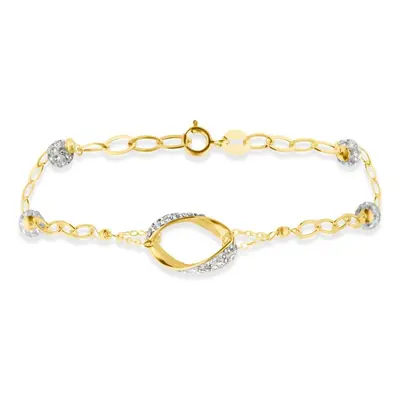 Bracciale Crystal Gold Oro Giallo Cristallo