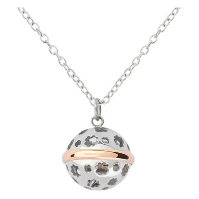 Collana Chiama Angeli Lady Code Acciaio Bicolore Bianco / Rosa