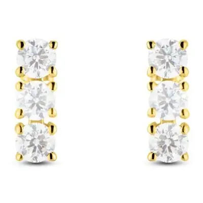 Orecchini Pendenti Trilogy Claire Oro Giallo Cubic Zirconia