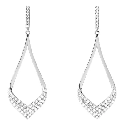 Orecchini Pendenti Silver Shine Argento Rodiato Cubic Zirconia