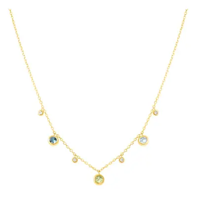 Collana Amélie Oro Giallo Topazio Cubic Zirconia