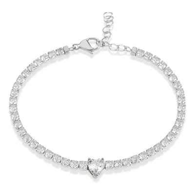 Bracciale Tennis Lady Chic Acciaio Cristallo