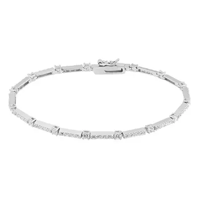 Bracciale Tennis Silver Elegance Argento Rodiato Cubic Zirconia