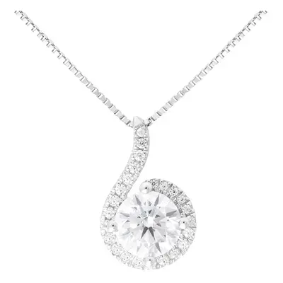 Collana Punto Luce Claire Oro Bianco Cubic Zirconia