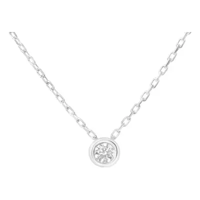 Collana Punto Luce Grace Oro Bianco Diamante