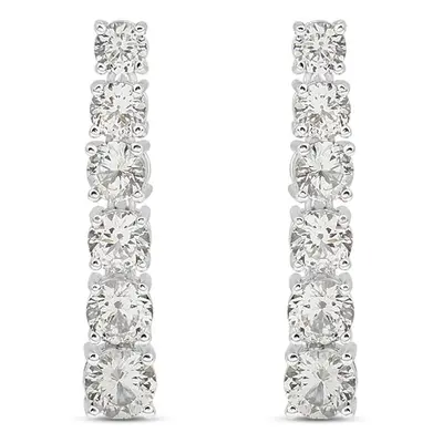 Orecchini Pendenti Tennis Silver Elegance Argento Rodiato Cubic Zirconia