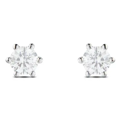 Orecchini Lobo Punto Luce Claire Oro Bianco Cubic Zirconia