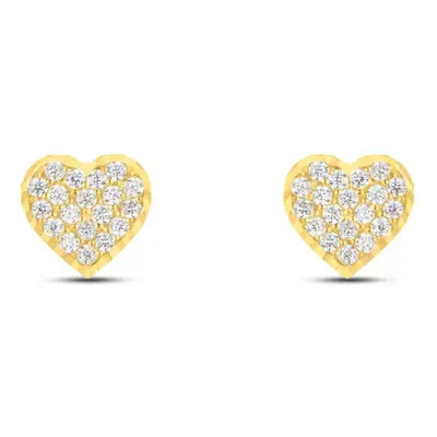 Orecchini Lobo Bon Ton Oro Giallo Cubic Zirconia