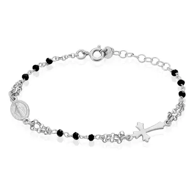 Bracciale Rosario Silver Soul Argento Rodiato Cristallo