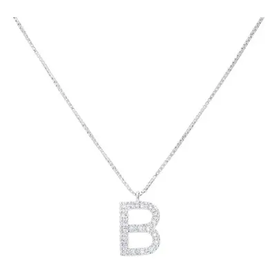 Collana Diamond Letters Oro Bianco Diamante