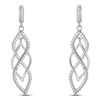 Orecchini Pendenti Silver Shine Argento Rodiato Cubic Zirconia