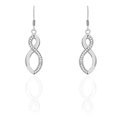 Orecchini Pendenti Silver Shine Argento Rodiato Cubic Zirconia