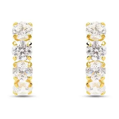 Orecchini Lobo Claire Oro Giallo Cubic Zirconia