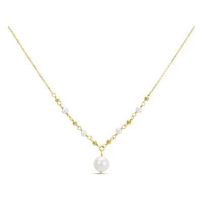 Collana Gabrielle Oro Giallo Perla D'Acqua Dolce