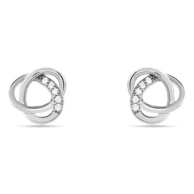 Orecchini Lobo Silver Moments Argento Rodiato Cubic Zirconia