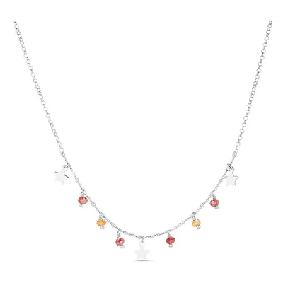 Collana Silver Collection Argento Rodiato Pietra sintetica