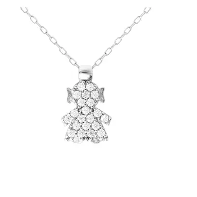 Collana Claire Oro Bianco Cubic Zirconia