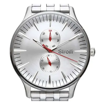 Orologio multifunzione con cinturino e cassa in acciaio silver