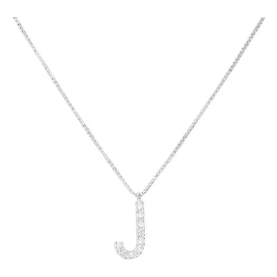 Collana Diamond Letters Oro Bianco Diamante