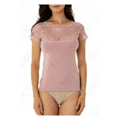 Maglia sottogiacca donna in micro modal e pizzo Tramonte M.718