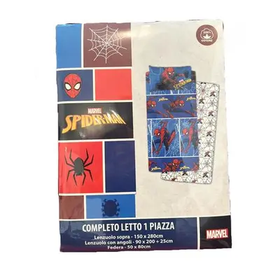 COMPLETO LETTO BAMBINO COTONE MARVEL SPIDERMAN 1 PIAZZA