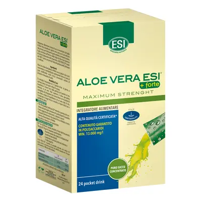 Esi aloe vera succo + forte 24 pocket drink