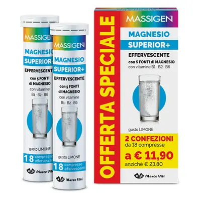 Massigen magnesio superior 18+18cpr effer