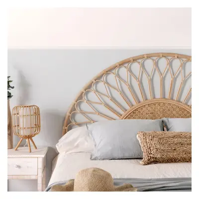 Testiera in rattan naturale per letto da 135, 150 e 160 cm Fera