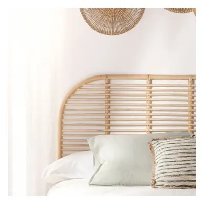 Testiera in rattan naturale per letto da 135, 150 e 160 cm Siloa