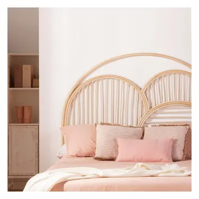 Testiera in rattan naturale per letto da 135, 150 e 160 cm Samy