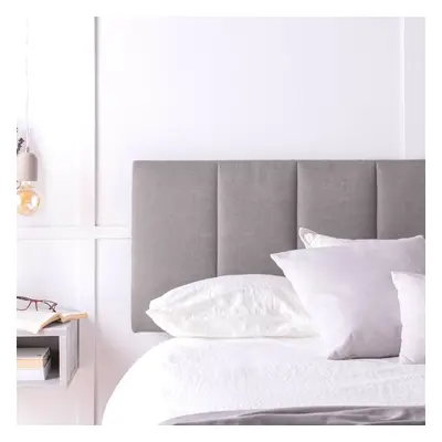 Testiera imbottita per letto da 135, 150 e 160 cm colore grigio Corso