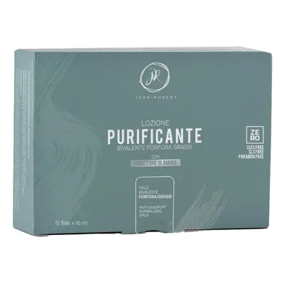 Jean Robert Lozione Purificante Bivalente Per Capelli Grassi E Con Forfora 12 Fiale Da 10 ml