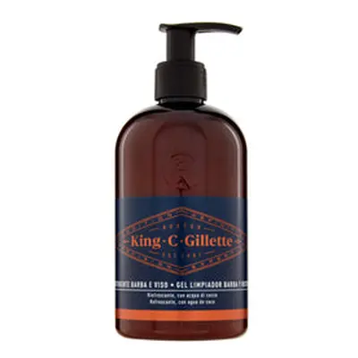 King C Gillette 3 In 1 Detergente Per Barba Viso E Capelli 350 ml