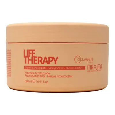 Maxima Life Therapy Maschera Ristrutturante Per Capelli Danneggiati Al Collagene 500 ml