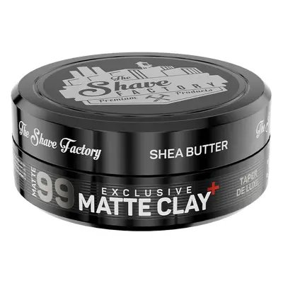 The Shave Factory Cera Opaca Per Capelli 99 Exclusive Matte Clay Taper De Luxe Tenuta Forte 150 