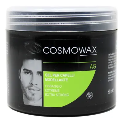 Cosmowax Gel Per Capelli Modellante Fissaggio Extra Strong Profumazione Acqua Di Giò 500 ml