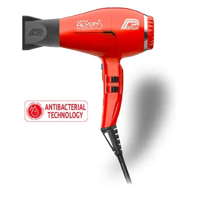 Parlux Alyon Air Ionizer Tech Antibacterial Asciugacapelli Professionale Rosso