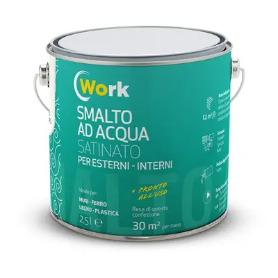 Work Smalto Work all'acqua da 2.5 L