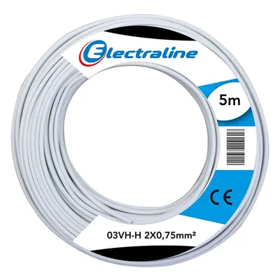 Electraline Cavo sezione H03vh-H 2x0,75 - vendita a matassa