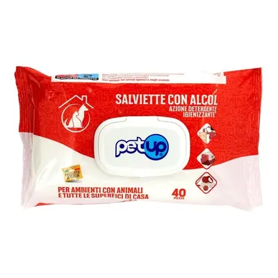 Petup Petup Salviette con Alcol Igienizzanti 40 pz