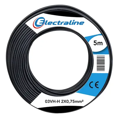 Electraline Cavo sezione H03vh-H 2x0,75 - vendita a matassa