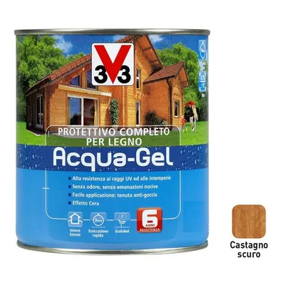 V33 Impregnante per legno all'acqua da 0,75 L