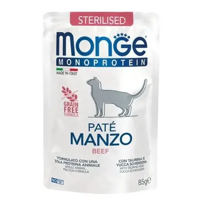 Monge Monge Monoproteico al Manzo Gatto Sterilizzato 85