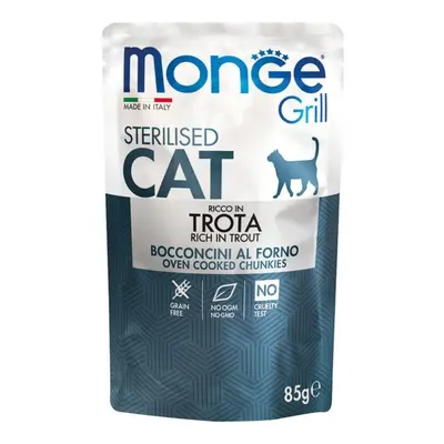 Monge Monge Grill Cat Sterilised Bocconcini Trota 85 gr