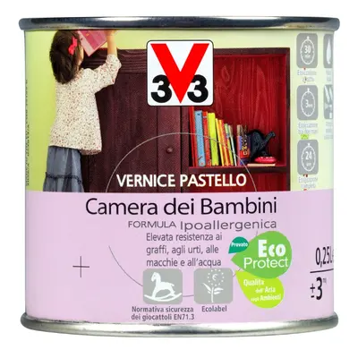 V33 Vernice per legno pastello camera dei bambini