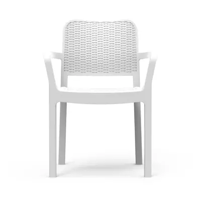 Keter Bella chair - 58x53x83h - smooth finish/flat wicke